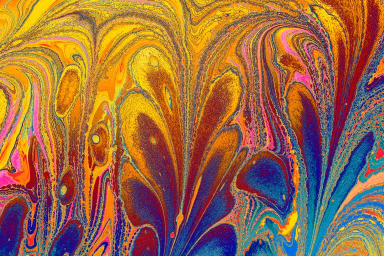 Colorful and intricate abstract marble pattern perfect for decorative backgrounds.